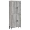 vidaXL Highboard Grau Sonoma 69,5x34x180 cm Holzwerkstoff