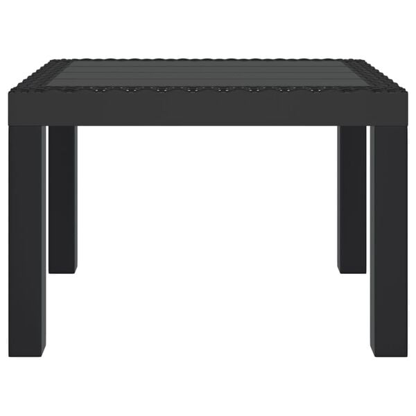 vidaXL Gartentisch Anthrazit 59x47x40 cm PP