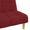 vidaXL Schlafsofa 2-Sitzer Weinrot Stoff