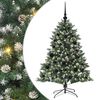 vidaXL K&uuml;nstlicher Weihnachtsbaum mit 150 LEDs mit St&auml;nder Gr&uuml;n 120 cm
