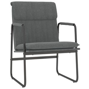 vidaXL Loungesessel Dunkelgrau 55x64x80 cm Stoff