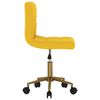 vidaXL Esszimmerst&uuml;hle 2 Stk. Drehbar Senfgelb Samt
