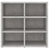 vidaXL Schuhregal Betongrau 52,5x30x50 cm