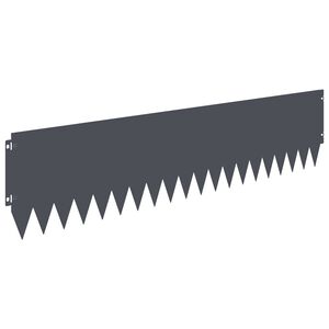 vidaXL Raseneinfassung 20 pcs 103 x 25 cm Stahl Anthrazit