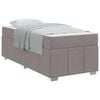 vidaXL Bettrahmen Taupe 90 x 200 cm Stoff