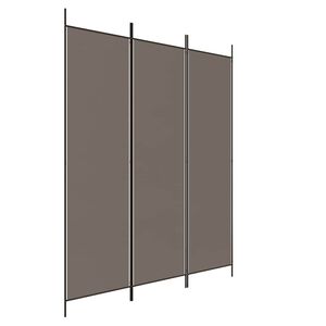 vidaXL 3-tlg. Paravent Anthrazit 150x200 cm Stoff
