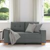 vidaXL Zweisitzer-Sofa Dunkelgrau 120 cm Stoff