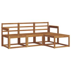 vidaXL Outdoor-Sofagarnitur 4 pcs Natur