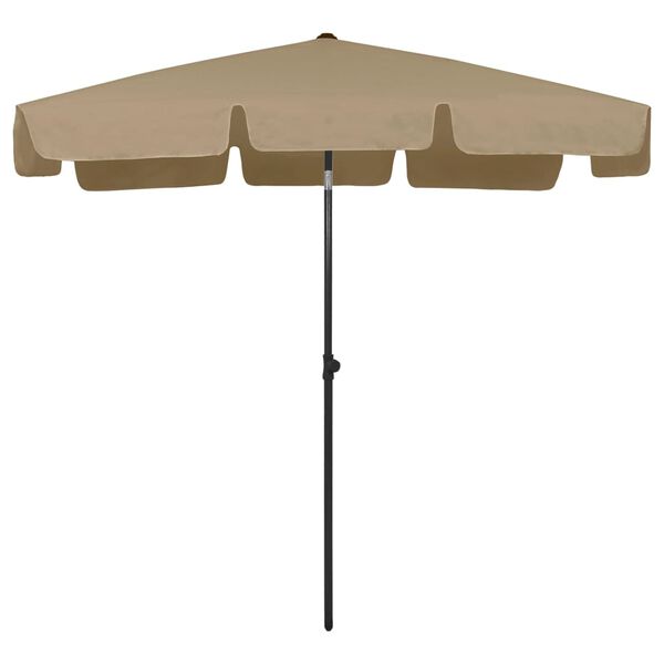 vidaXL Strandschirm Taupe 200x125 cm