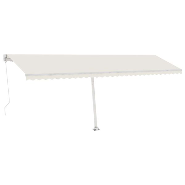 vidaXL Standmarkise Manuell Einziehbar 600x350 cm Creme
