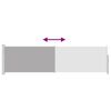 vidaXL Ausziehbare Seitenmarkise 140&times;500 cm Grau