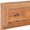 vidaXL Wandgarderobe 80x25x45 cm Massivholz Teak