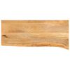 vidaXL Tischplatte mit Baumkante 90x40x3,8 cm Massivholz Mango
