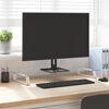 vidaXL Monitorst&auml;nder Wei&szlig; 80x35x8 cm Hartglas und Metall
