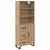 vidaXL Highboard 2 pcs Artisan-Eiche 69,5 x 34 x 180 cm Holzwerkstoff