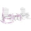 vidaXL 3-tlg. Garten-Lounge-Set Massivholz Tanne