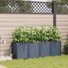 vidaXL Garten-Pflanzgef&auml;&szlig; 4 pcs Grau 160 x 40 x 52 cm Kunststoff