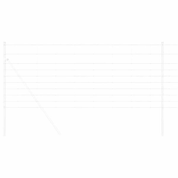 vidaXL Feldzaun Silber 50 x 1 m Verzinkter Stahl