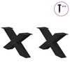 vidaXL Couchtischbeine X-Form 2 Stk. Schwarz 70x(30-31) cm Stahl