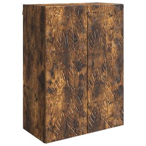 vidaXL Wandschrank 66 x 34,5 x 90 cm Holzwerkstoff R&auml;uchereiche