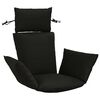 vidaXL Adirondack Kissen PUTTEN 100 % Polyester Schwarz