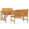 vidaXL Garten Essgruppe 3 stk. Braun 150 x 90 x 74 cm