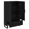 vidaXL Highboard Schwarz Eichen-Optik 69,5 x 30 x 115 cm Holzwerkstoff