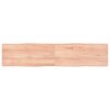 vidaXL Tischplatte 180x40x(2-4) cm Massivholz Behandelt Baumkante
