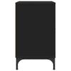 vidaXL Nachttisch 2 pcs Schwarz 49 x 36 x 61 cm Holzwerkstoff