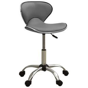 vidaXL B&uuml;rostuhl Grau Kunstleder