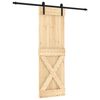 vidaXL Schiebet&uuml;r 70 x 210 cm Massivkiefer (Unbehandelt)