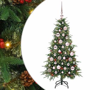 vidaXL K&uuml;nstlicher klappbarer Weihnachtsbaum Gr&uuml;n 120 cm PE und PVC