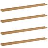 vidaXL Wandregal mit Regal 4 pcs Braun 115 x 9 x 3 cm Holzwerkstoff