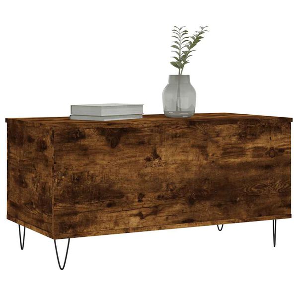vidaXL Couchtisch R&auml;uchereiche 90x44,5x45 cm Holzwerkstoff