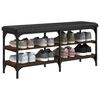 vidaXL Schuhbank Braun Eichen-Optik 102x32x47 cm Holzwerkstoff