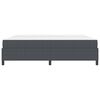 vidaXL Bettrahmen mit Matratze Dunkelgrau 200 x 200 cm Stoff