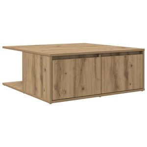 vidaXL Couchtisch Artisan-Eiche 80 x 80 x 31 cm Holzwerkstoff