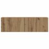 vidaXL 5-tlg. TV-Schrank-Set Wandmontage Artisan-Eiche Holzwerkstoff