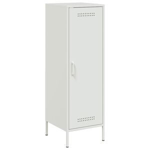 vidaXL Highboard Wei&szlig; 36x39x113 cm Stahl