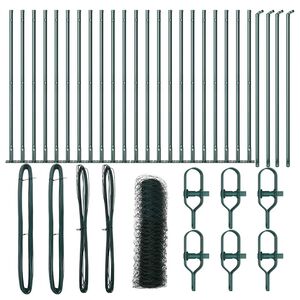 vidaXL Zaunpfosten Gr&uuml;n