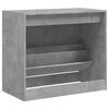 vidaXL Schuhschrank Betongrau 80x42x69 cm Holzwerkstoff