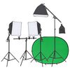 vidaXL Fotostudio-Set mit Leuchten und Hintergrund