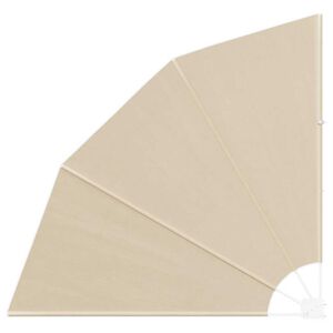 vidaXL Balkon Sichtschutz Beige 140 x 140 cm Polyester