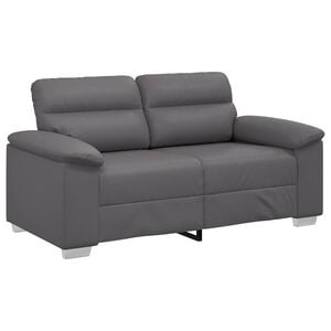 vidaXL 2-Sitzer-Sofa Grau 160x81x84 cm Kunstleder