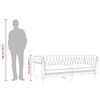 vidaXL 3-Sitzer-Sofa Chesterfield Leinen