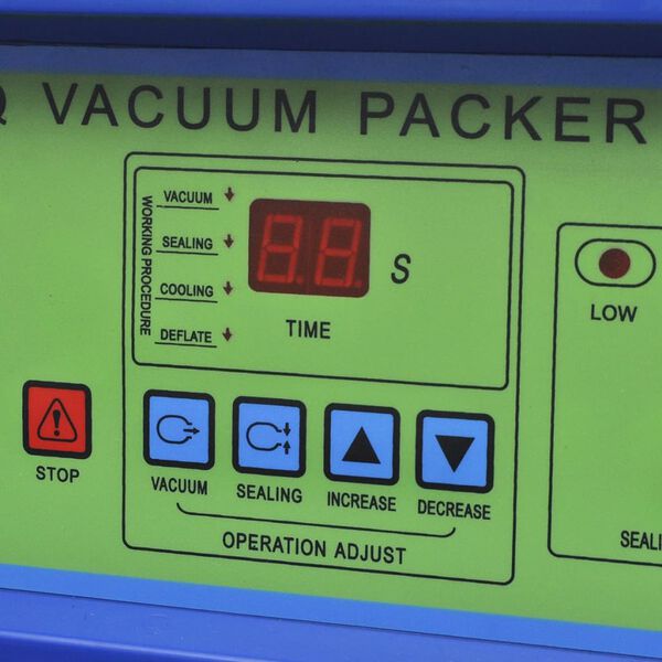 Profi Vakuumierer Vakuum-Verpackungsmaschine mit R&auml;dern Edelstahl 750W