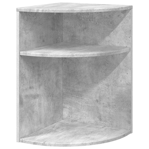 vidaXL Beistelltisch Beton Grau 39,7 x 39,7 x 60 cm Holzwerkstoff