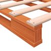 vidaXL Palettenbett Wachsbraun 180x200 cm Massivholz Kiefer
