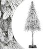 vidaXL K&uuml;nstlicher Weihnachtsbaum Wei&szlig; 71 x 71 x 150 cm