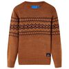 vidaXL Kinderpullover Gestrickt Cognac 116